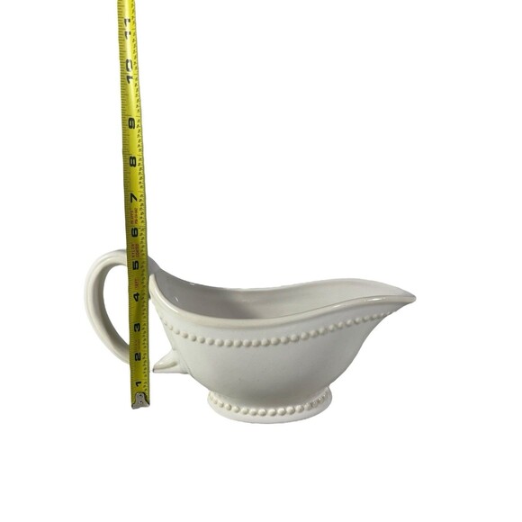 Pavillion by Princess House Gravy Boat Beadd Pattern Cream Color *READ - Picture 2 of 12